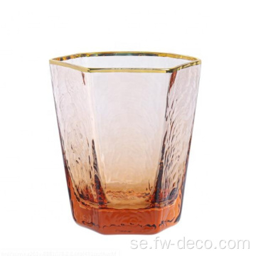 Anpassat orange vatten vinglas glas dricksglasögon